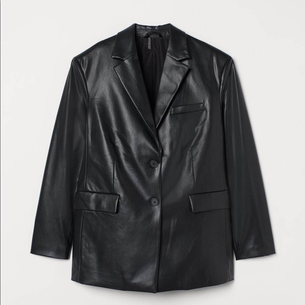 Faux leather jacket from H&M